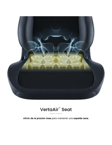 Vertagear SL3800 HygenX Carbon Black – silla gamer ergonómica compacta