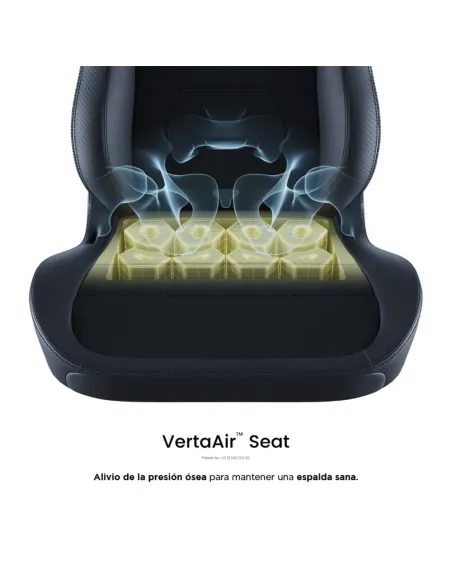 Vertagear SL3800 HygenX Carbon Black – silla gamer ergonómica compacta