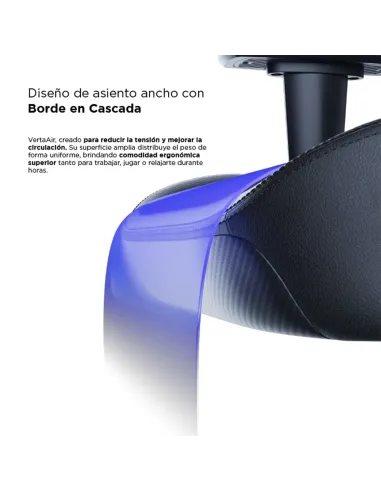 Vertagear SL3800 HygenX Carbon Black – silla gamer ergonómica compacta