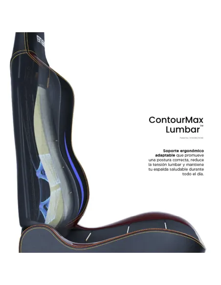 Vertagear SL3800 HygenX Burgundy Red – compact ergonomic gaming chair