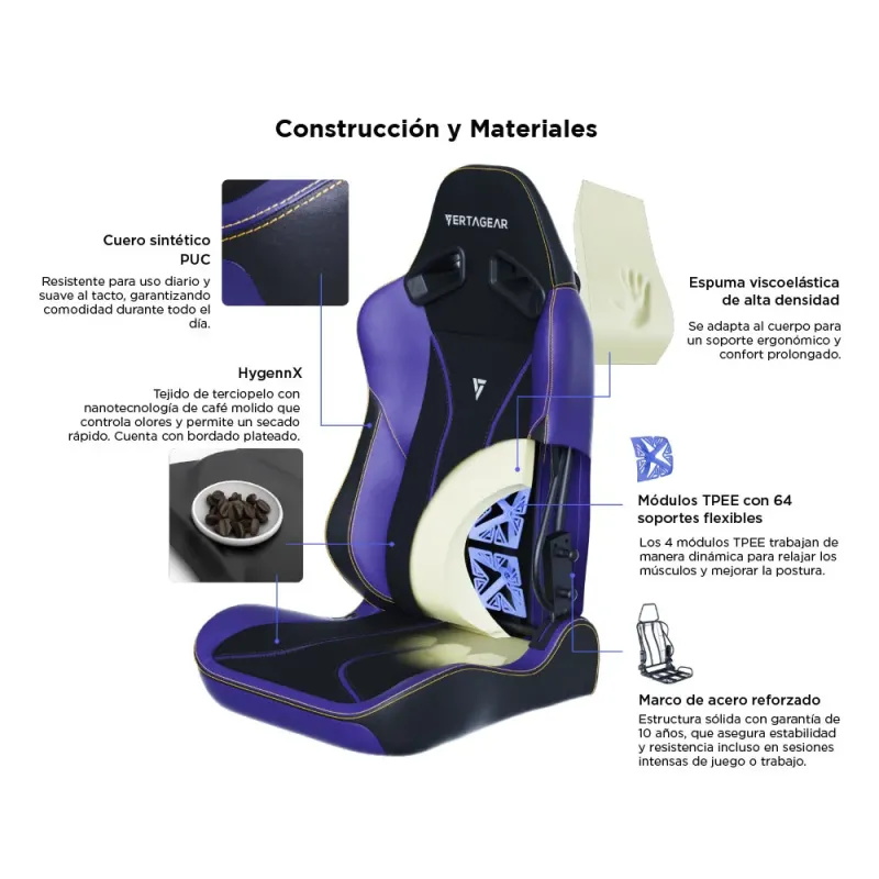 VERTAGEAR SL5800 HYGENNX MIDNIGHT PURPLE