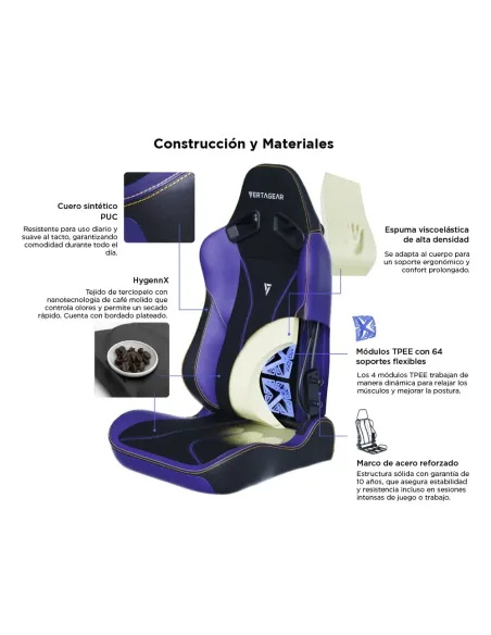 VERTAGEAR SL5800 HYGENNX MIDNIGHT PURPLE