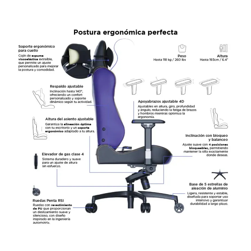 VERTAGEAR SL5800 HYGENNX MIDNIGHT PURPLE