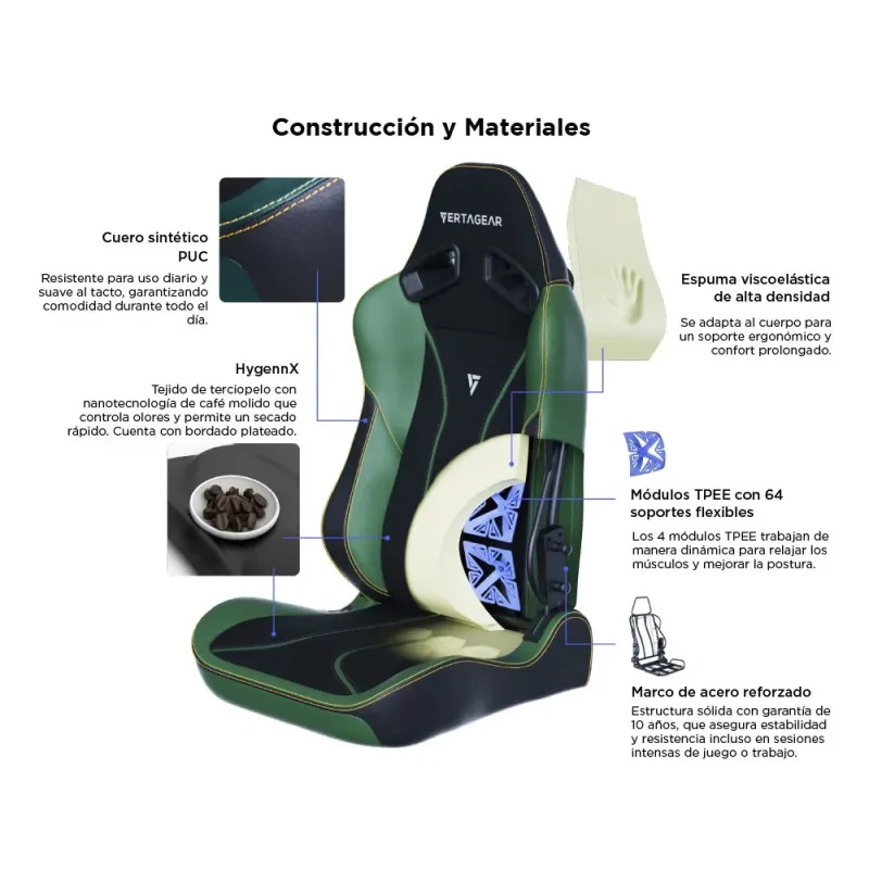 VERTAGEAR SL5800 HYGENNX MIDNIGHT GREEN
