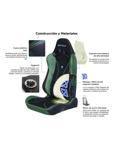 VERTAGEAR SL5800 HYGENNX MIDNIGHT GREEN
