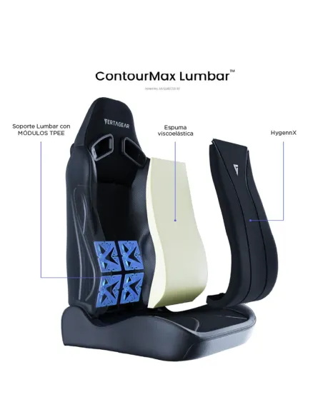 Silla gaming Vertagear SL5800 Hygenx Carbon Black ergonómica