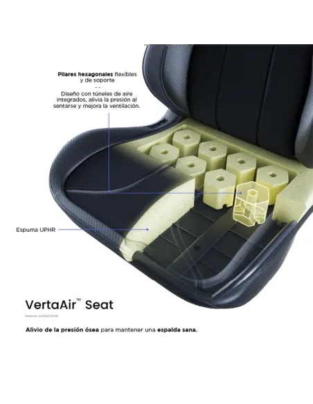 Silla gaming Vertagear SL5800 Hygenx Carbon Black ergonómica