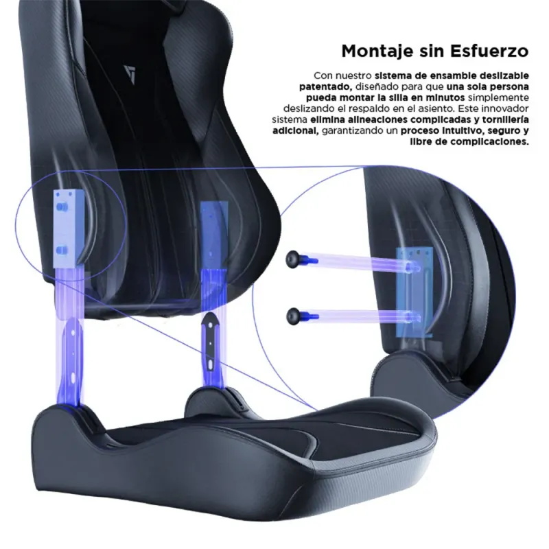 Silla gaming Vertagear SL5800 Hygenx Carbon Black ergonómica