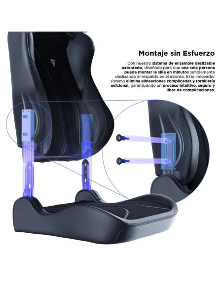 Silla gaming Vertagear SL5800 Hygenx Carbon Black ergonómica