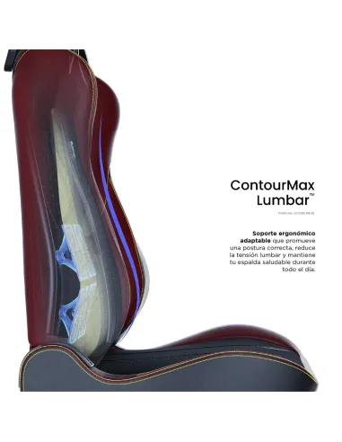 Vertagear SL5800 HyGenNX Burgundy Red – Confort y estilo gaming