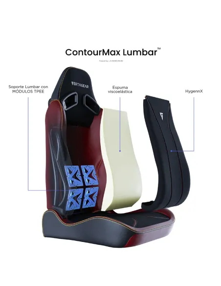 VERTAGEAR SL5800 HYGENNX BURGUNDY RED
