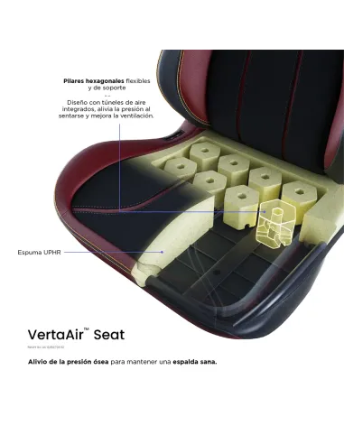 Vertagear SL5800 HyGenNX Burgundy Red – Ergonomic Gaming Chair