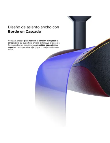 Vertagear SL5800 HyGenNX Burgundy Red – Confort y estilo gaming