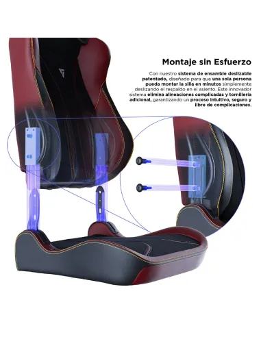 Vertagear SL5800 HyGenNX Burgundy Red – Ergonomic Gaming Chair