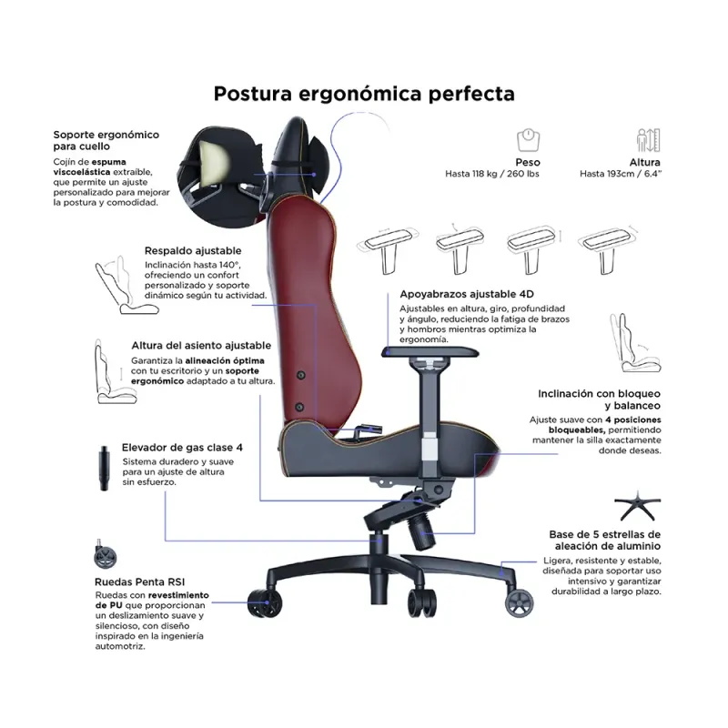 VERTAGEAR SL5800 HYGENNX BURGUNDY RED