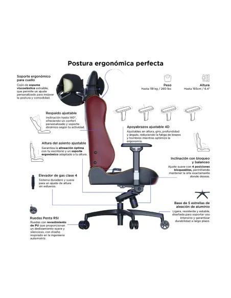VERTAGEAR SL5800 HYGENNX BURGUNDY RED