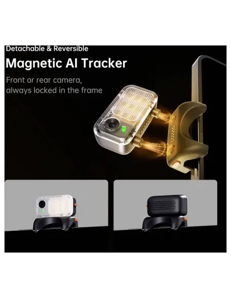 Hohem iSteady V3 Blanco | Gimbal Smartphone con IA y Luz - TiendaCPU