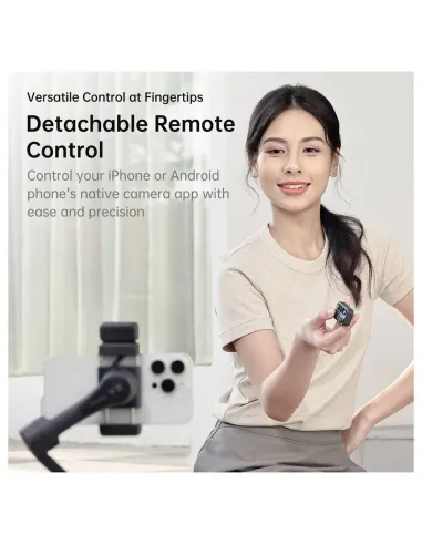 Hohem iSteady V3 Blanco | Gimbal Smartphone con IA y Luz - TiendaCPU