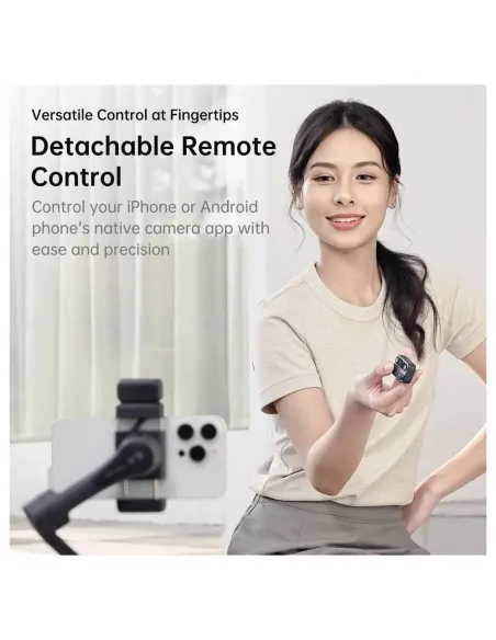 Hohem iSteady V3 White | AI Smartphone Gimbal & Fill Light - TiendaCPU