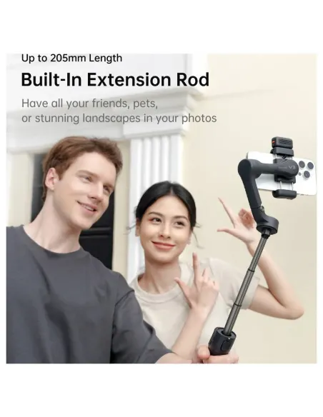 Hohem iSteady V3 Blanco | Gimbal Smartphone con IA y Luz - TiendaCPU
