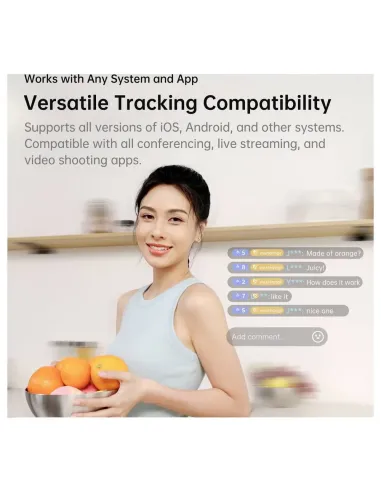 Hohem iSteady V3 Blanco | Gimbal Smartphone con IA y Luz - TiendaCPU