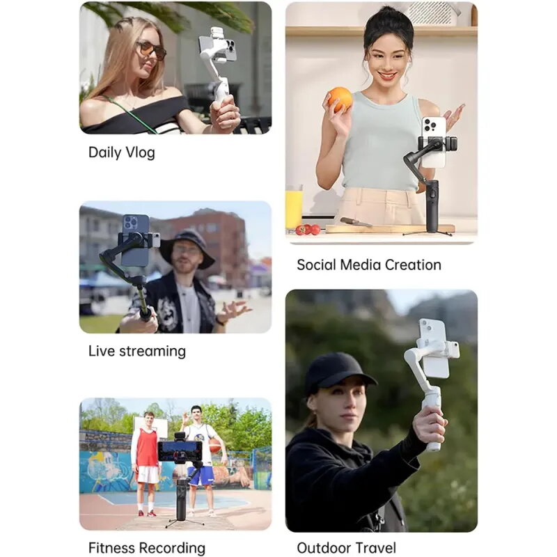 HOHEM iSteady V3 AI Gimbal Auto-Track WHT