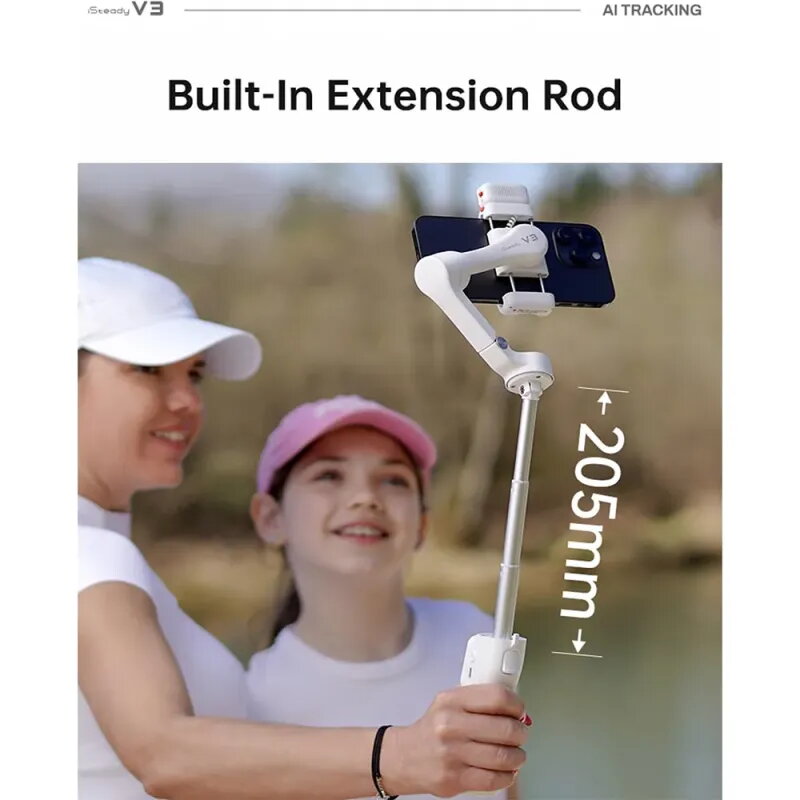 HOHEM iSteady V3 AI Gimbal Auto-Track WHT