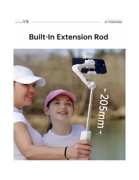 HOHEM iSteady V3 AI Gimbal Auto-Track WHT
