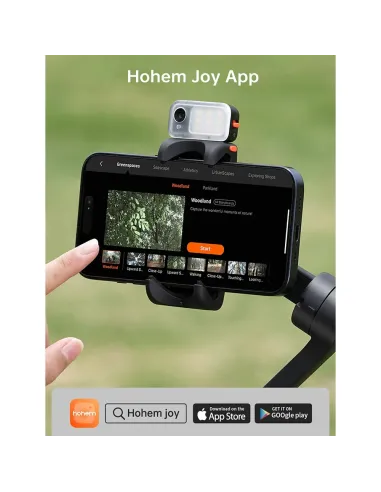 Hohem iSteady V3 Blanco | Gimbal Smartphone con IA y Luz - TiendaCPU
