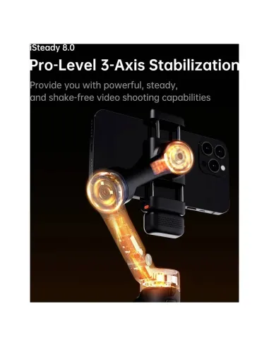 Buy Hohem iSteady V3 Black | AI Smartphone Gimbal & Fill Light