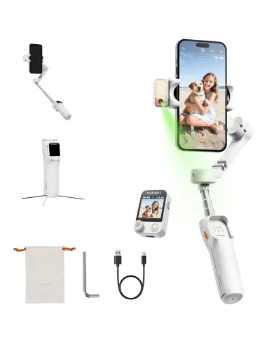 Hohem iSteady V3 Ultra Blanco | Gimbal con rastreo IA - TiendaCPU