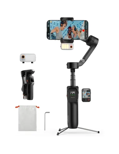 Hohem iSteady V3 Ultra Negro | Estabilizador Gimbal con IA - TiendaCPU