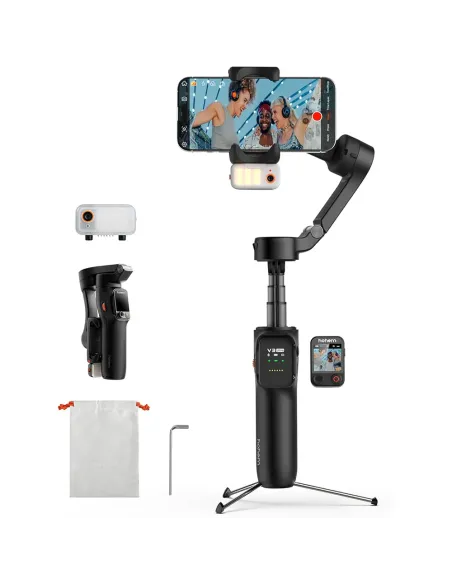 Hohem iSteady V3 Ultra Negro | Estabilizador Gimbal con IA - TiendaCPU