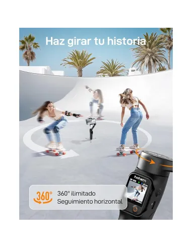 Hohem iSteady V3 Ultra Negro | Estabilizador Gimbal con IA - TiendaCPU