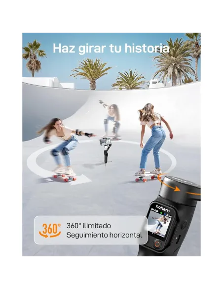 Hohem iSteady V3 Ultra Negro | Estabilizador Gimbal con IA - TiendaCPU