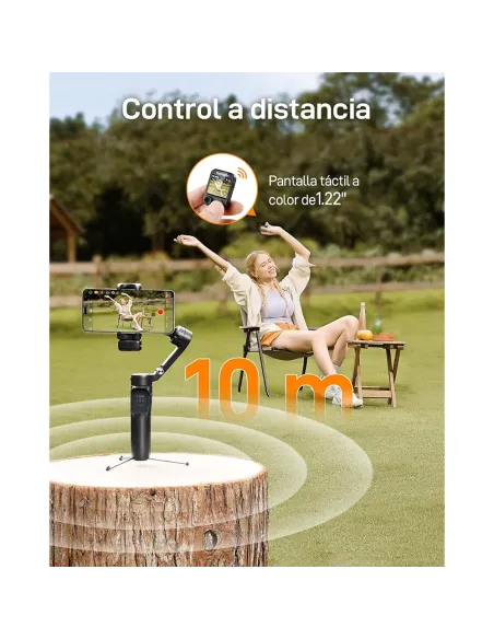 Hohem iSteady V3 Ultra Negro | Estabilizador Gimbal con IA - TiendaCPU