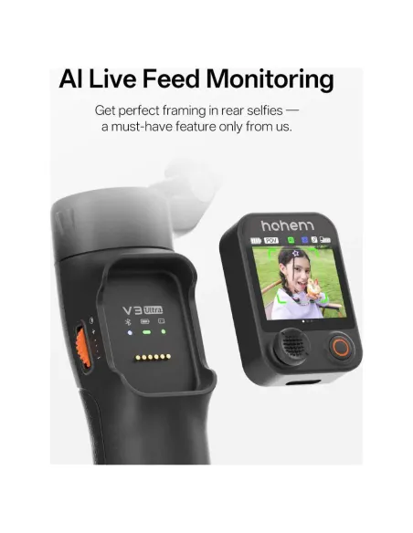 Hohem iSteady V3 Ultra Negro | Estabilizador Gimbal con IA - TiendaCPU