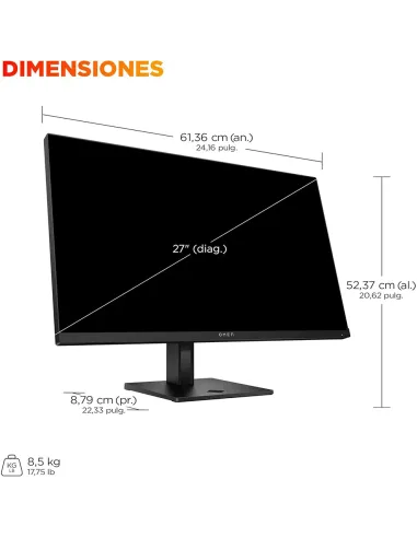 Comprar HP OMEN 27qs G2 | Monitor 27" QHD 280Hz - TiendaCPU