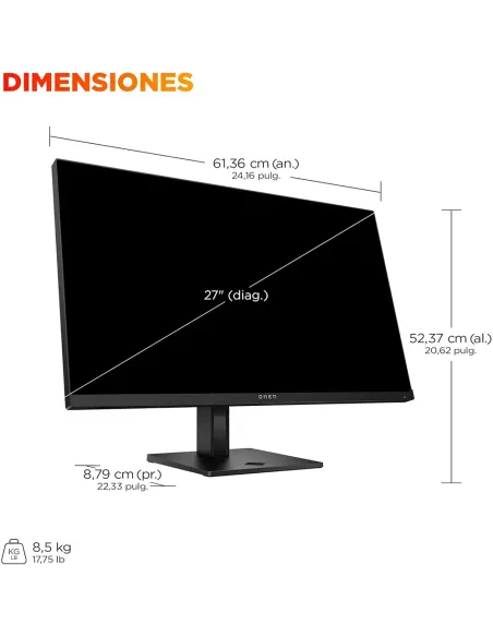 Comprar HP OMEN 27qs G2 | Monitor 27" QHD 280Hz - TiendaCPU