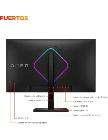 Buy HP OMEN 27qs G2 | 27" QHD Monitor 280Hz - TiendaCPU
