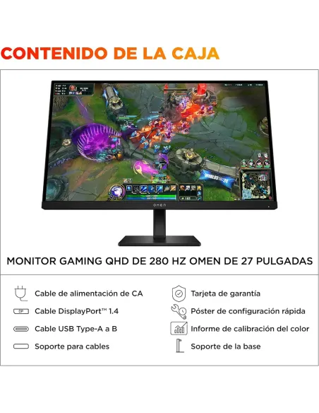 Comprar HP OMEN 27qs G2 | Monitor 27" QHD 280Hz - TiendaCPU