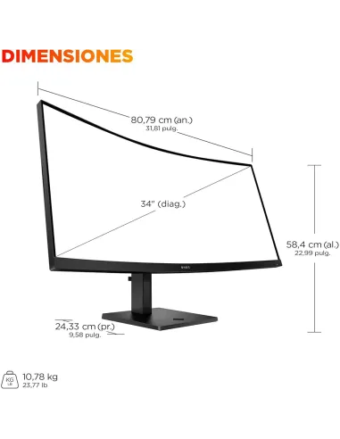 Comprar HP OMEN 34c G2 | Monitor Curvo 34" WQHD 180Hz - TiendaCPU