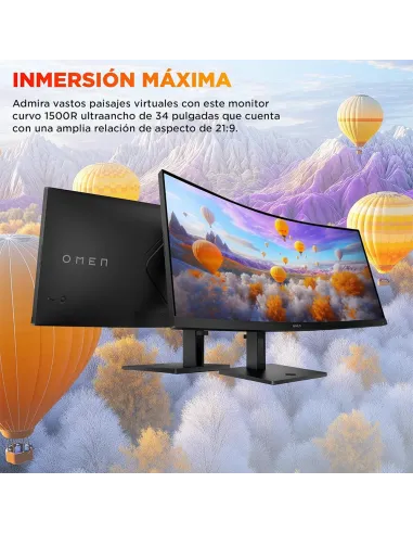 Buy HP OMEN 34c G2 | 34" Curved WQHD Monitor 180Hz - TiendaCPU