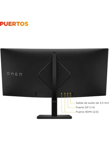 Buy HP OMEN 34c G2 | 34" Curved WQHD Monitor 180Hz - TiendaCPU