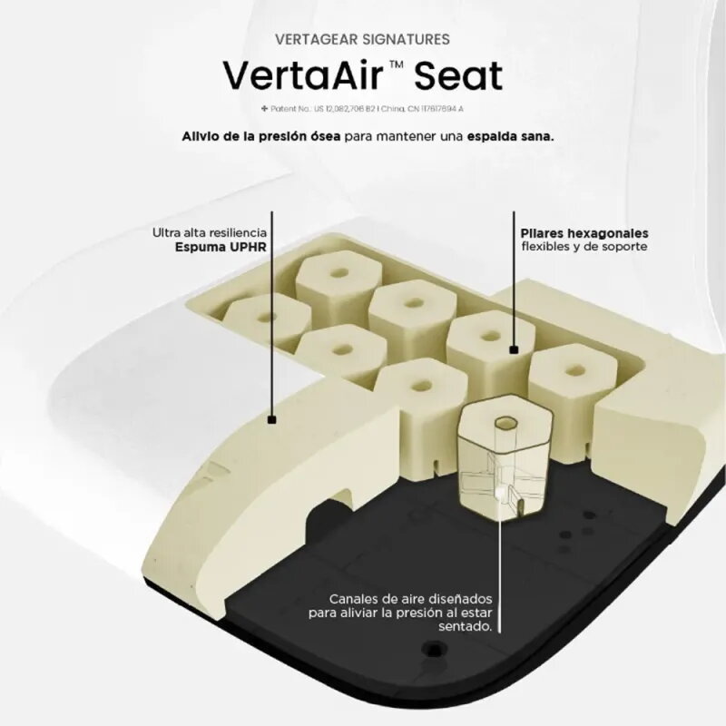 Silla gaming Vertagear SL1800 White & Black | Ergonomía - TiendaCPU