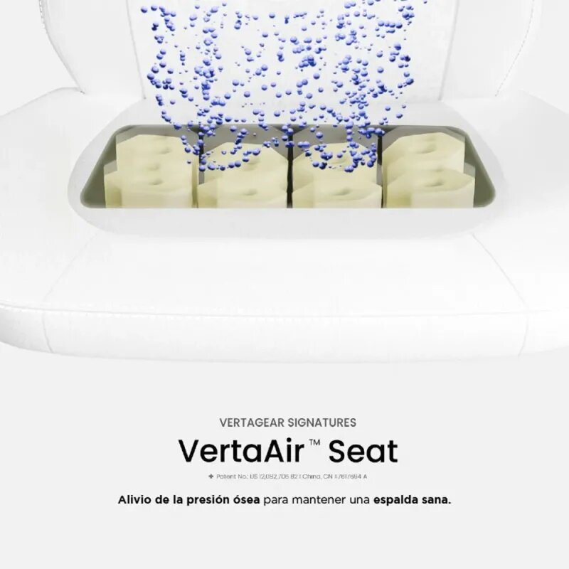 Silla gaming Vertagear SL1800 White & Black | Ergonomía - TiendaCPU