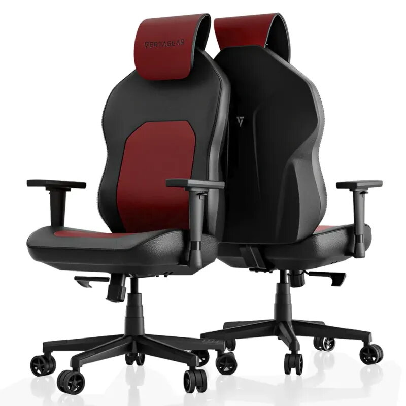 Vertagear SL1800 Black/Burgundy Red Ergonomic Features Edition - Silla gaming ergonómica