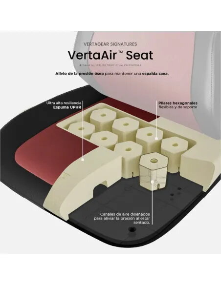 Buy Vertagear SL1800 Black/Burgundy | Ergonomic Gaming Chair
