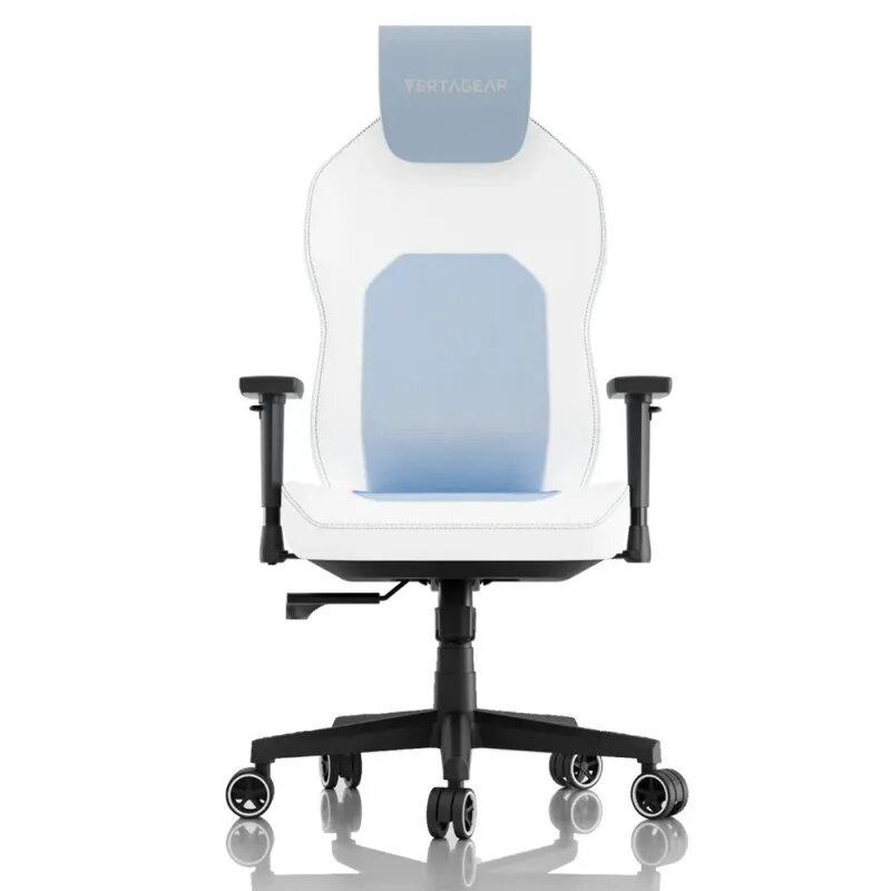 Vertagear SL1800 White/Black/Baby Blue Ergonomic Features Edition - Silla gaming ergonómica