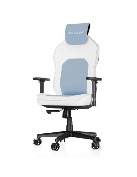 Vertagear SL1800 White/Black/Baby Blue Ergonomic Features Edition - Silla gaming ergonómica